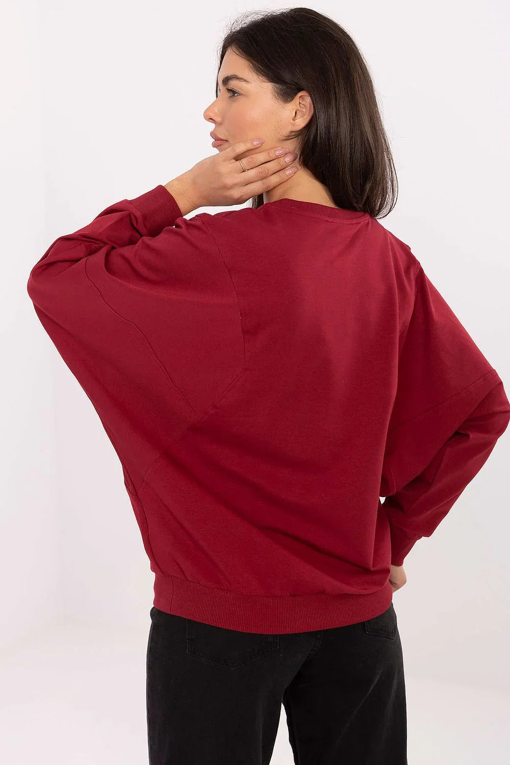 Women's Sweatshirt - Crew-Neck With Regular Fit - Guocali