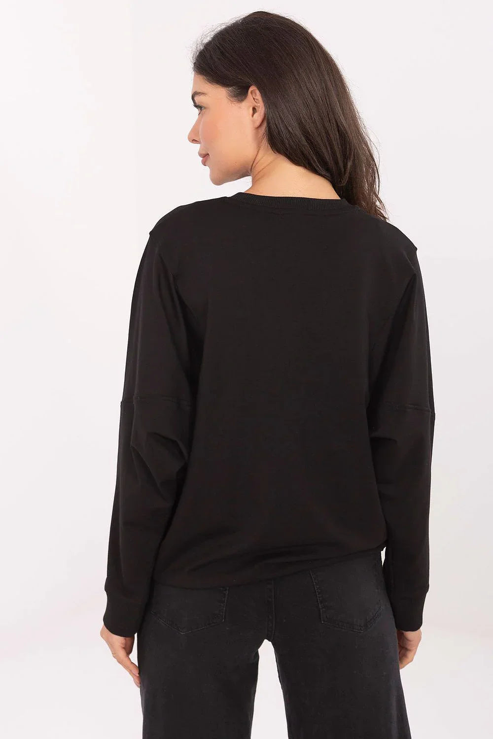 Women's Sweatshirt - Crew-Neck With Regular Fit - Guocali