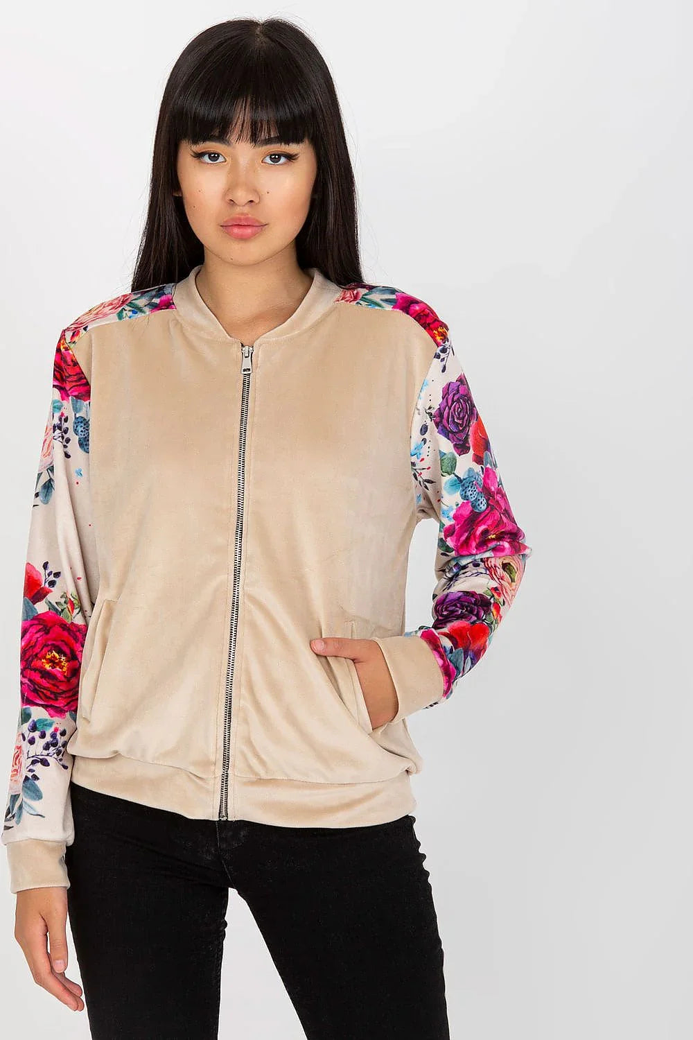 Women's Sweatshirt - Crew-neck With Regular Fit - Guocali