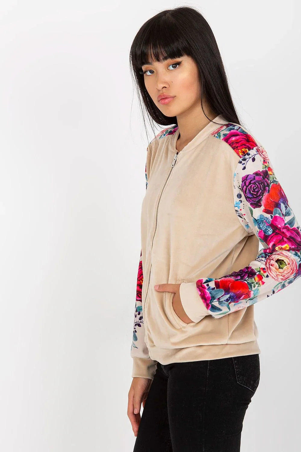 Women's Sweatshirt - Crew-neck With Regular Fit - Guocali