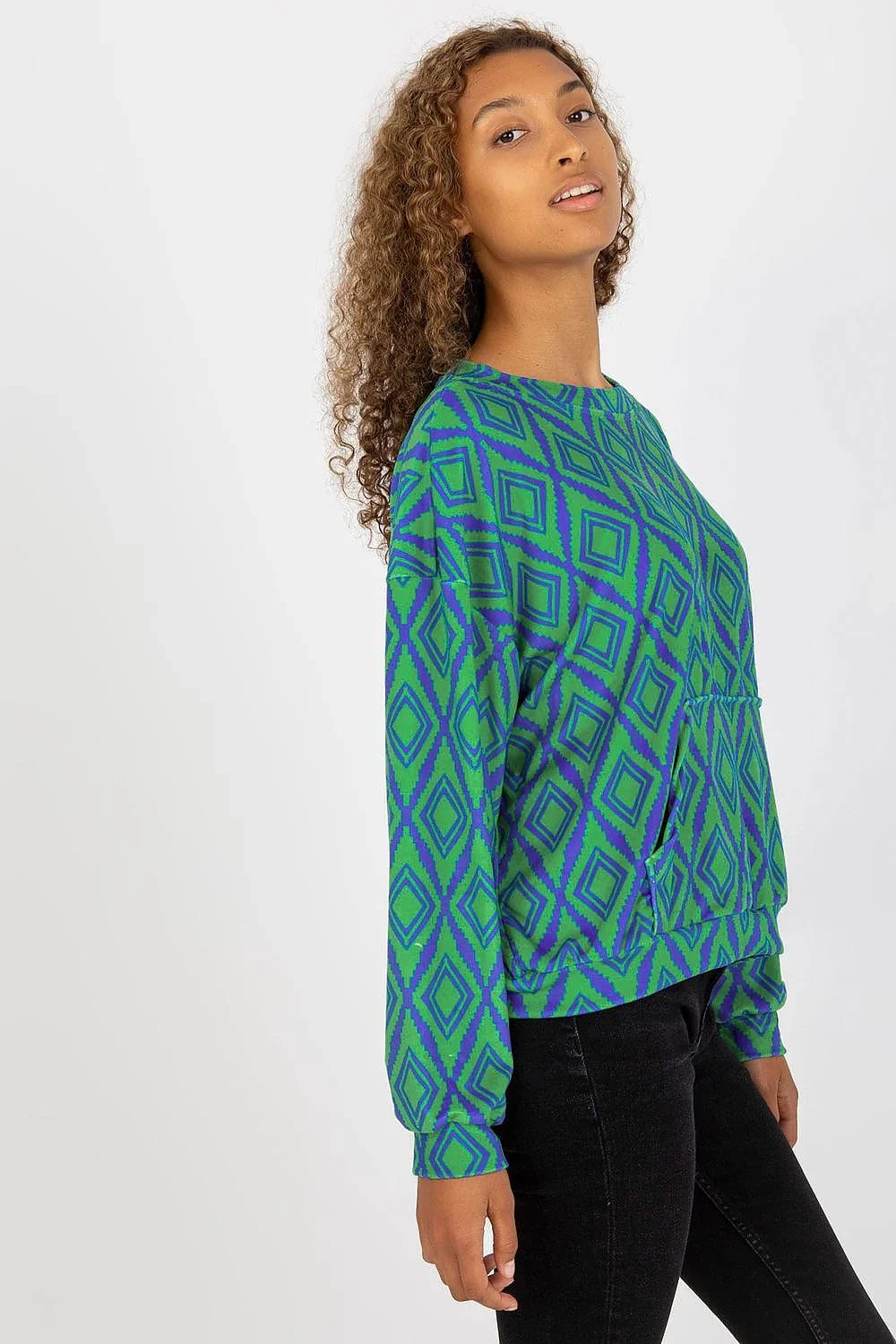 Women's Sweatshirt - Crew-neck With Regular Fit - Guocali