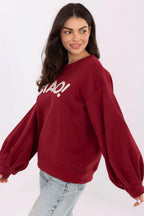 Women's Sweatshirt - Crew-neck With Regular Fit - Guocali