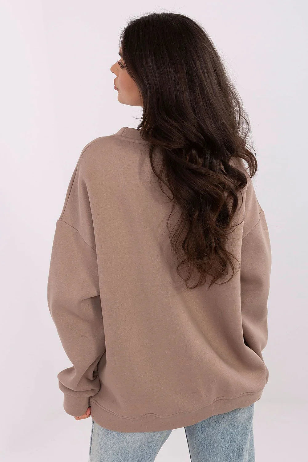 Women's Sweatshirt - Crew-neck With Regular Fit - Guocali