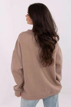 Women's Sweatshirt - Crew-neck With Regular Fit - Guocali