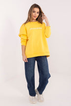 Women's Sweatshirt - Crew-neck With Regular Fit - Guocali
