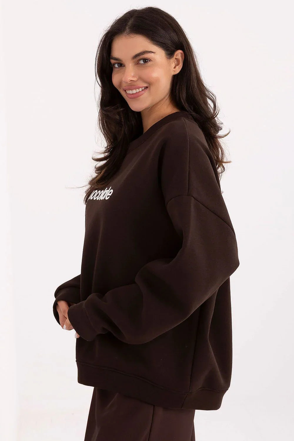 Women's Sweatshirt - Crew-neck With Regular Fit - Guocali