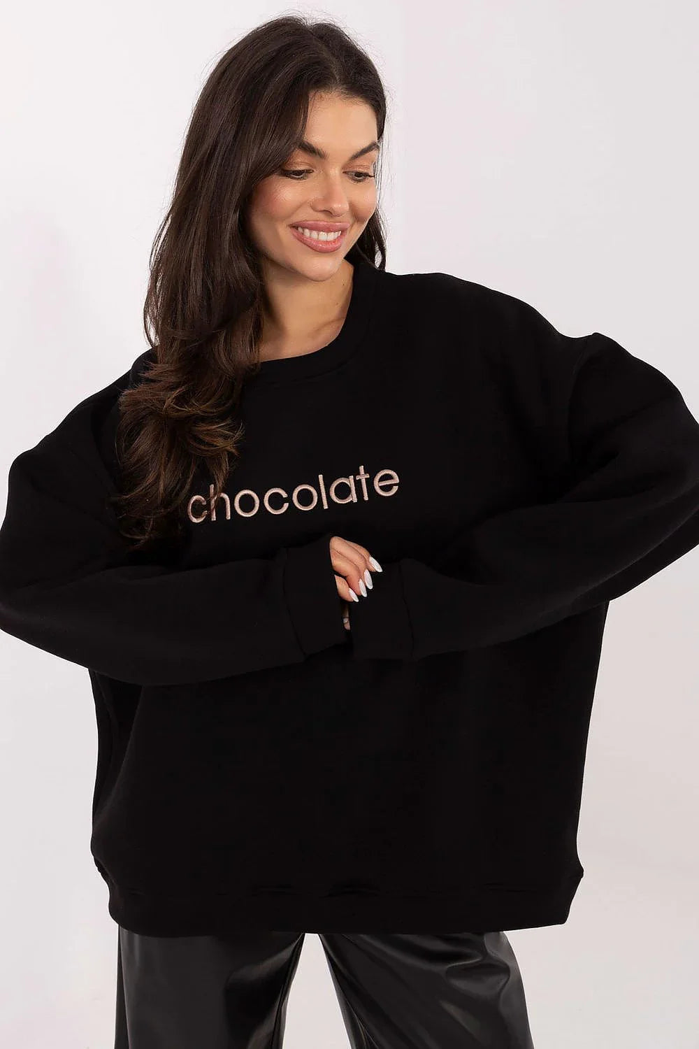 Women's Sweatshirt - Crew-neck With Regular Fit - Guocali