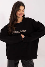 Women's Sweatshirt - Crew-neck With Regular Fit - Guocali