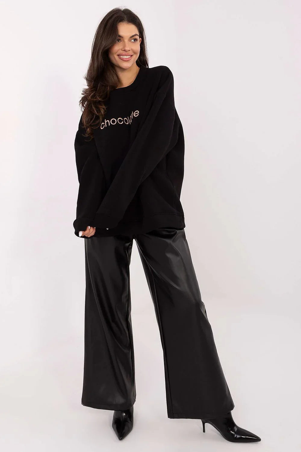 Women's Sweatshirt - Crew-neck With Regular Fit - Guocali
