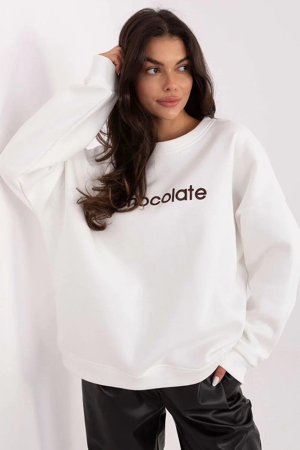 Women's Sweatshirt - Crew-neck With Regular Fit - Guocali