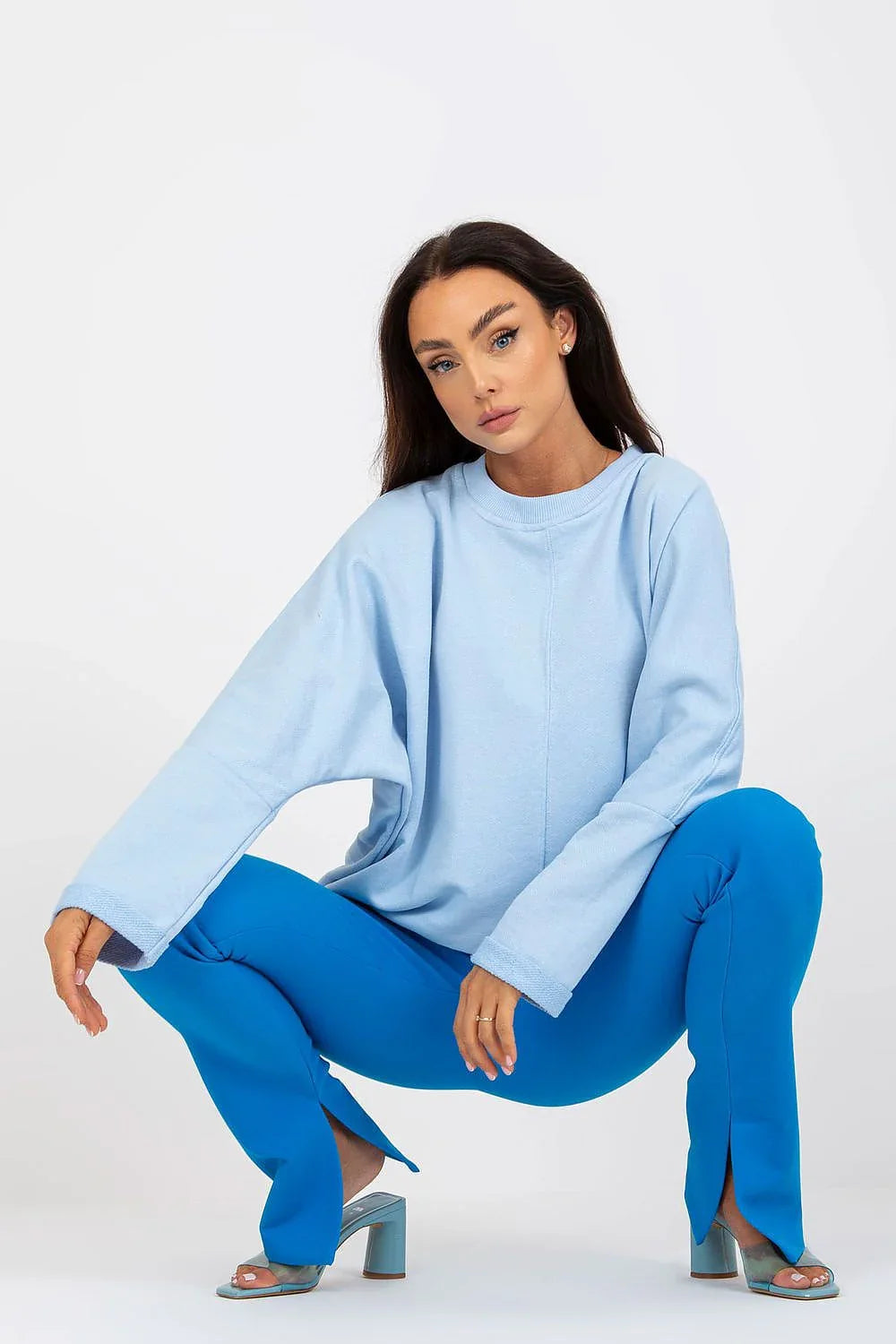 Women's Sweatshirt - Crew-Neck With Relaxed Fit - Guocali