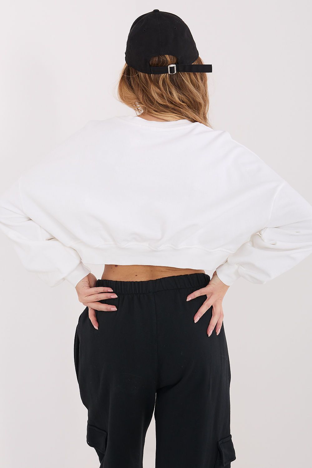 Women's Sweatshirt Cropped Crew Neck Letter Print – Sweatshirt | GUOCALI – view 11