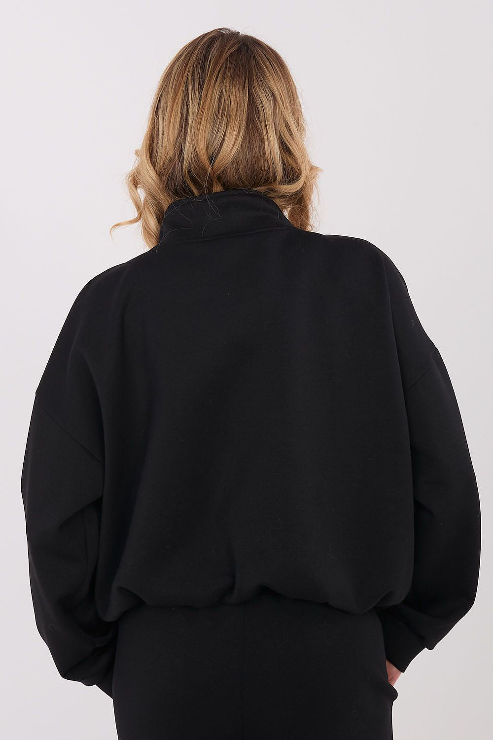 Women's sweatshirt black casual look
