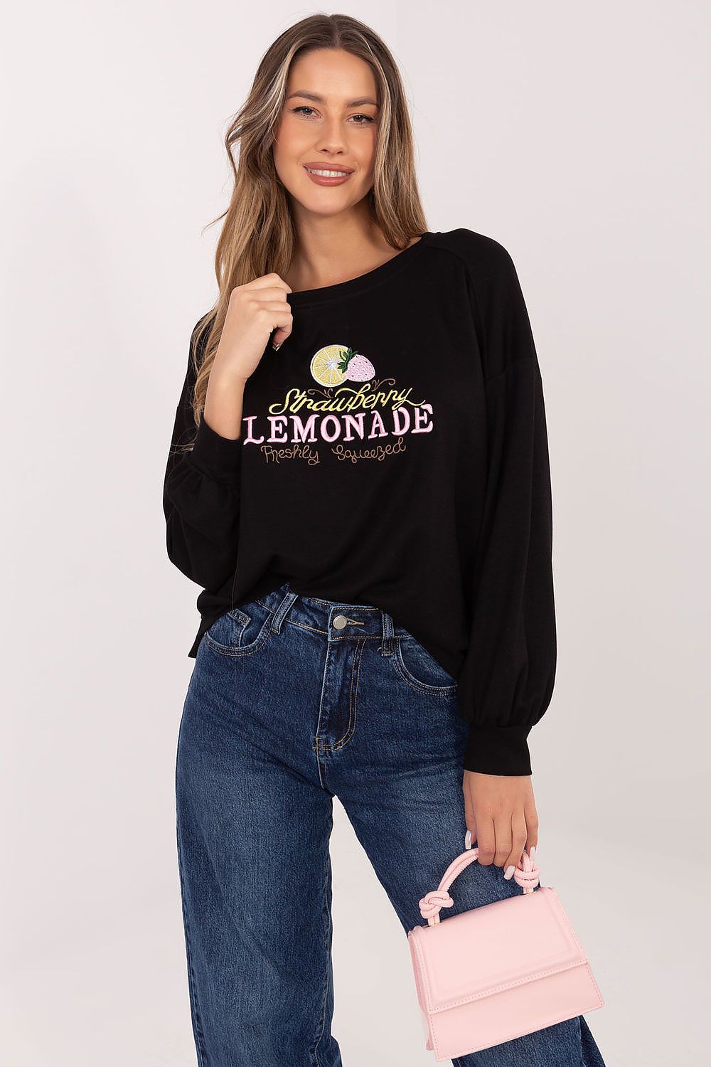 Women's Sweatshirt Loose Fit Graphic Print Round Neck – Sweatshirt | GUOCALI – view 12