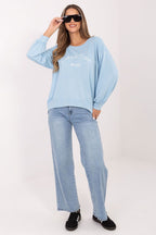 Women's Sweatshirt Loose Fit Letter Print Round Neck – Sweatshirt | GUOCALI – view 5