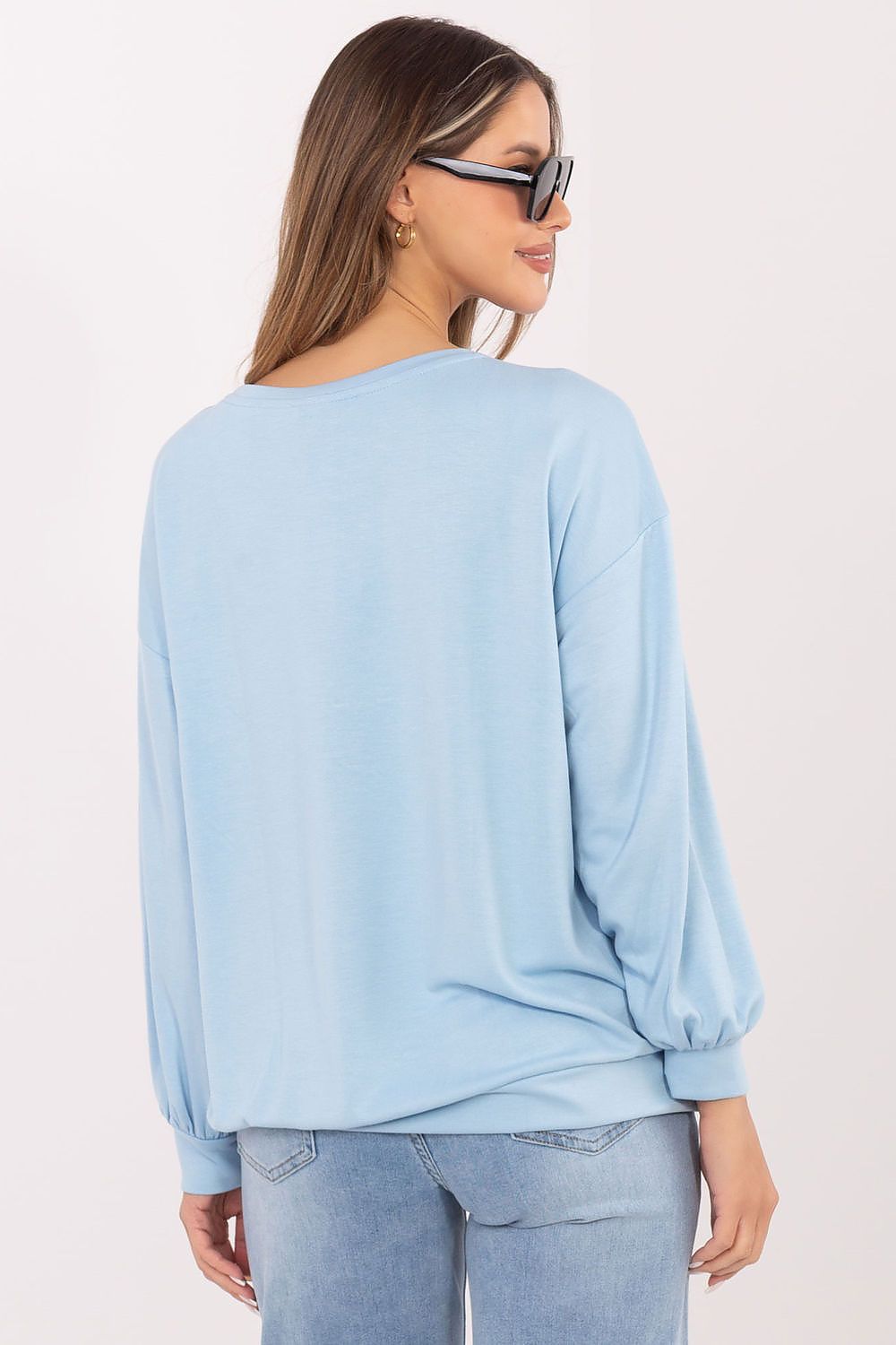 Women's Sweatshirt Loose Fit Letter Print Round Neck – Sweatshirt | GUOCALI – view 6
