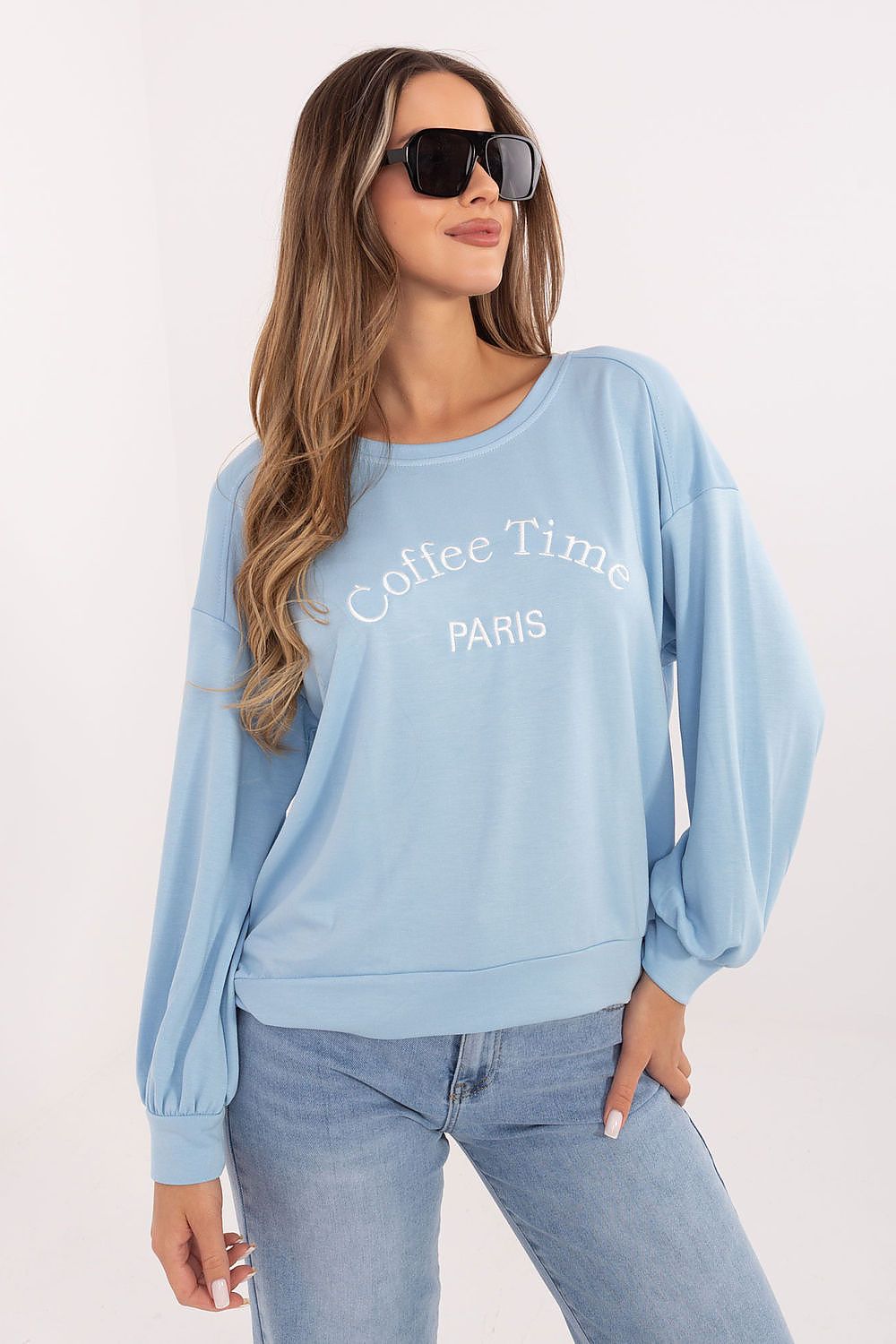 Women's Sweatshirt Loose Fit Letter Print Round Neck – Sweatshirt | GUOCALI – view 7