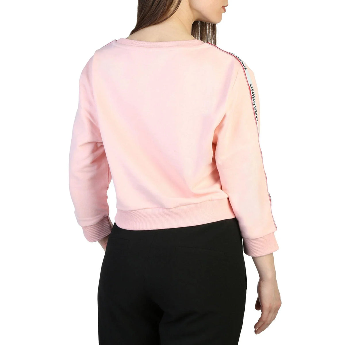 Women's sweatshirt Moschino Logo Three-Quarter Sleeve Pink – view 2