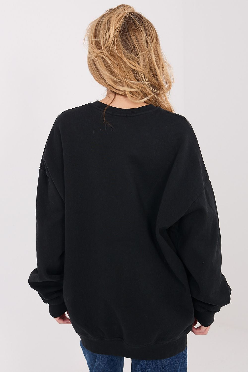 Women's Sweatshirt Oversized Letter Print Lined Cotton Blend – Sweatshirt | GUOCALI – view 4