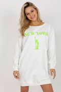 Women's Sweatshirt Oversized Longline Graphic Print Cotton Blend – Sweatshirt | GUOCALI