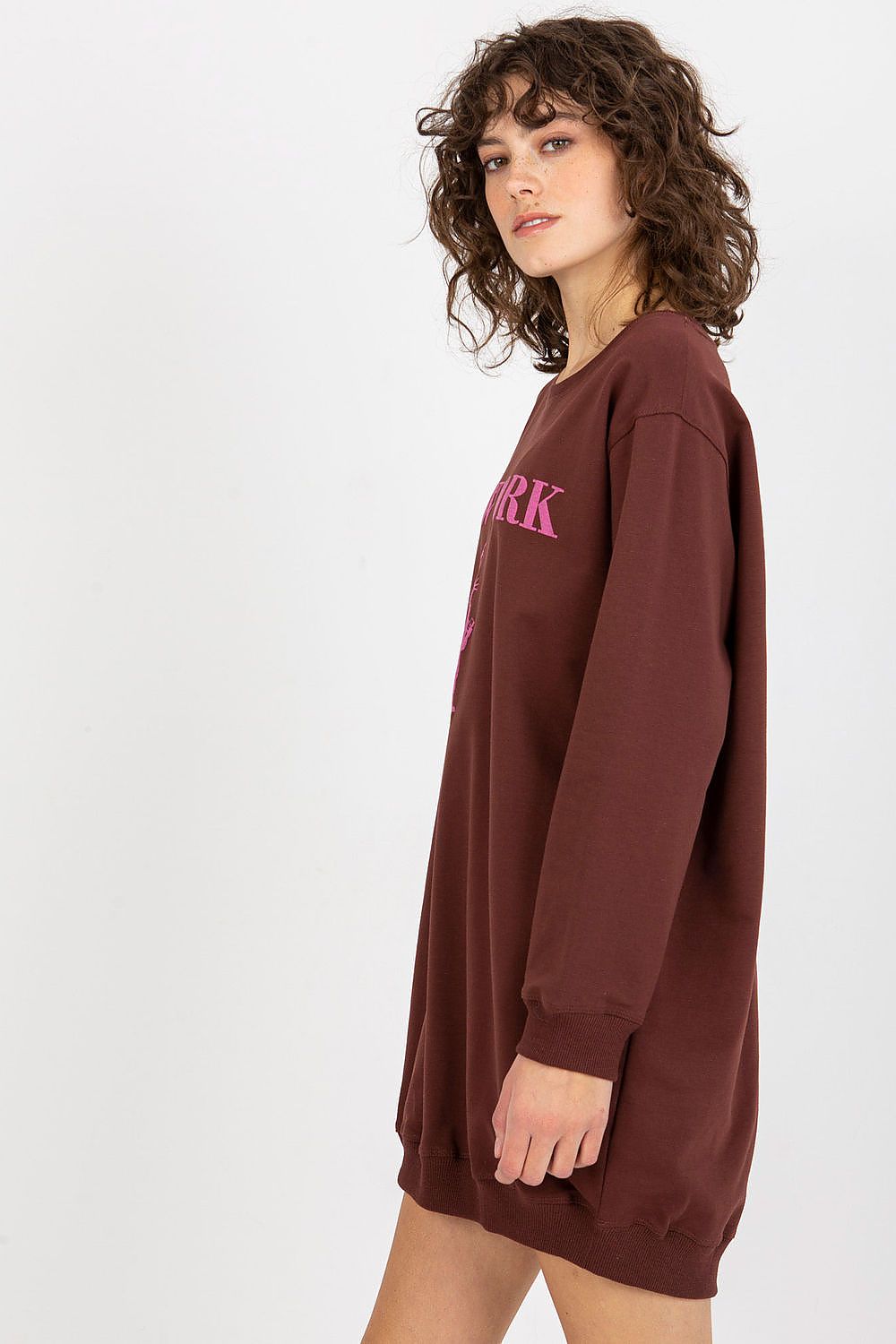 Women's Sweatshirt Oversized Longline Graphic Print Cotton Blend – Sweatshirt | GUOCALI – view 11