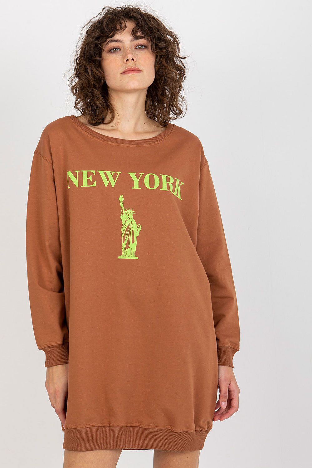 Women's Sweatshirt Oversized Longline Graphic Print Cotton Blend – Sweatshirt | GUOCALI – view 15