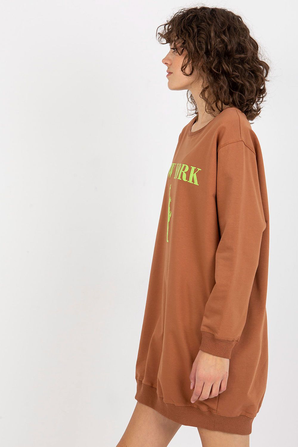 Women's Sweatshirt Oversized Longline Graphic Print Cotton Blend – Sweatshirt | GUOCALI – view 16