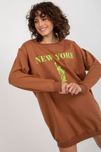 Women's Sweatshirt Oversized Longline Graphic Print Cotton Blend – Sweatshirt | GUOCALI – view 18