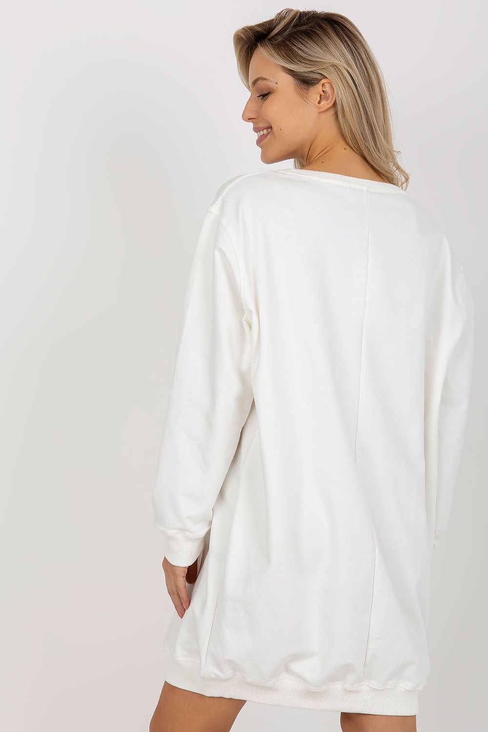 Women's Sweatshirt Oversized Longline Graphic Print Cotton Blend – Sweatshirt | GUOCALI – view 3