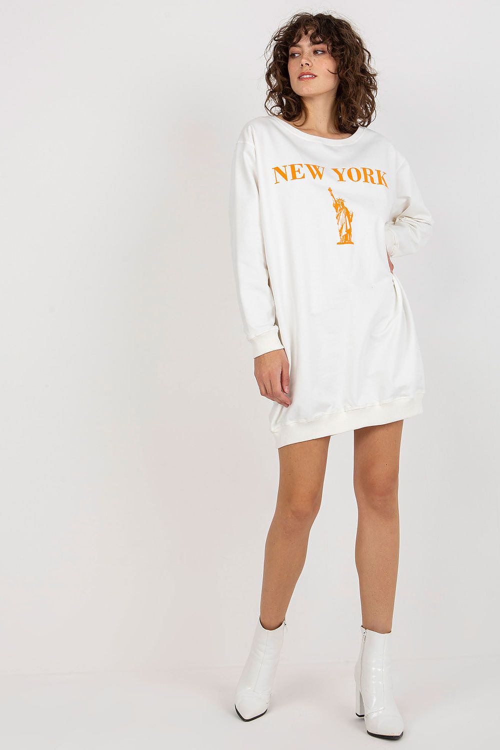 Women's Sweatshirt Oversized Longline Graphic Print Cotton Blend – Sweatshirt | GUOCALI – view 32
