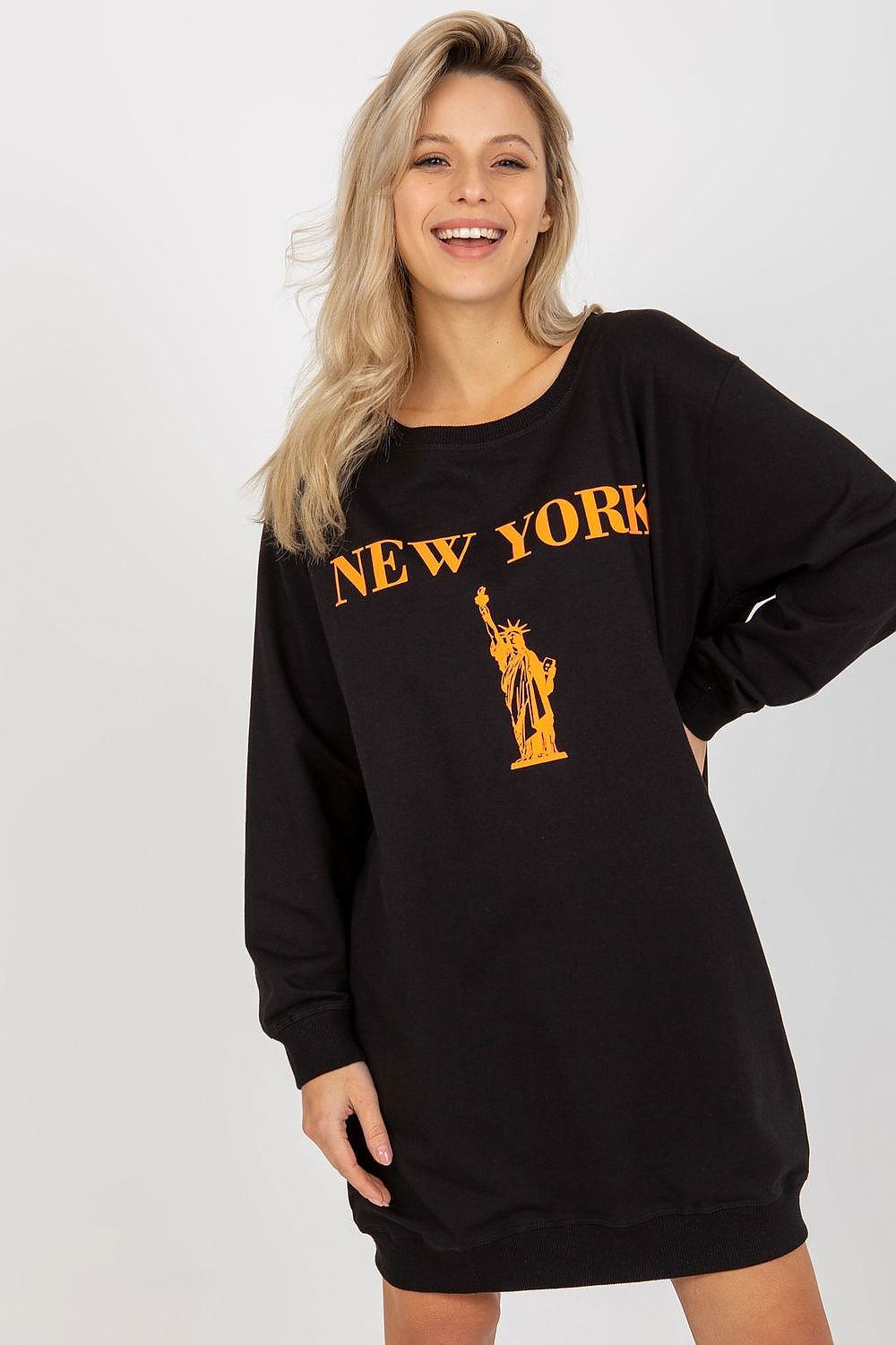Women's Sweatshirt Oversized Longline Graphic Print Cotton Blend – Sweatshirt | GUOCALI – view 37