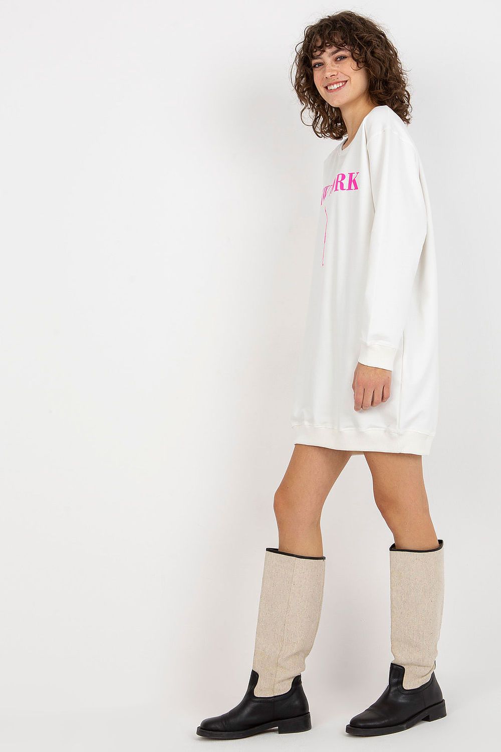 Women's Sweatshirt Oversized Longline Graphic Print Cotton Blend – Sweatshirt | GUOCALI – view 8