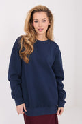 Women's Sweatshirt Plain Crew Neck Loose Fit Cotton Blend – Sweatshirt | GUOCALI