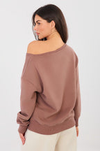 Women's Sweatshirt Sleeve Embroidery Cotton Blend – Sweatshirt | GUOCALI – view 10