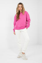 Women's sweatshirt pink side view