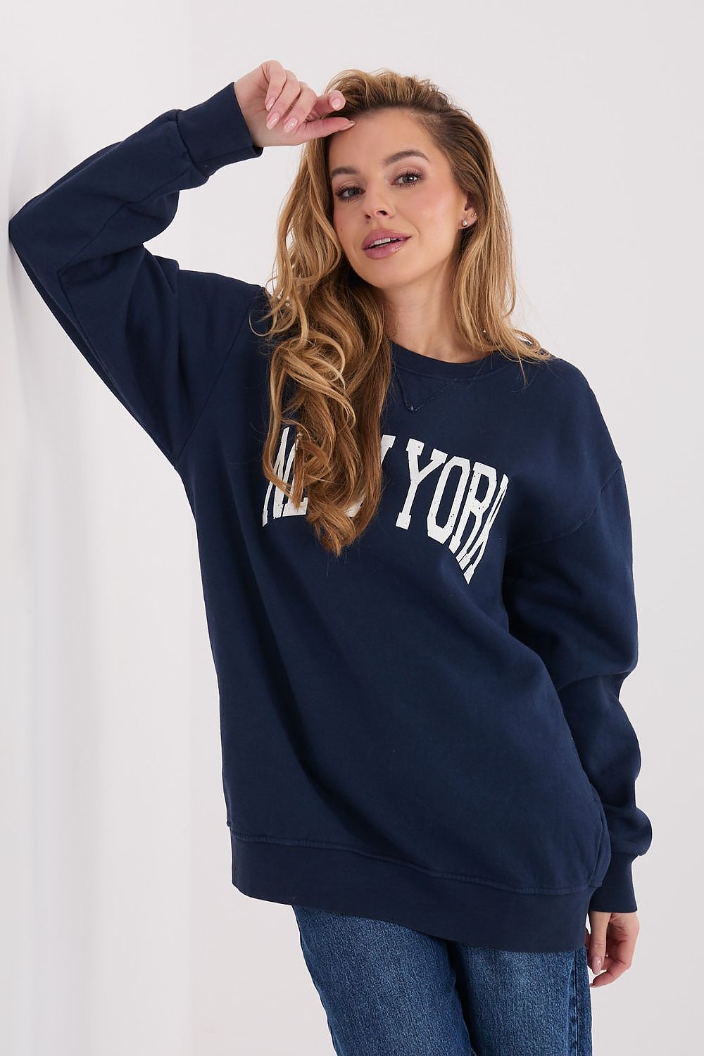 Women's Sweatshirt Slogan Print Crew Neck Loose Fit – Sweatshirt | GUOCALI – view 11