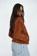 Women's Sweatshirt Teddy Full-Zip Stand Collar – Sweatshirt | GUOCALI – view 13