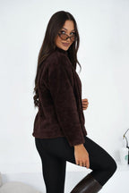 Women's Sweatshirt Teddy Full-Zip Stand Collar – Sweatshirt | GUOCALI – view 22