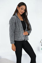 Women's Sweatshirt Teddy Full-Zip Stand Collar – Sweatshirt | GUOCALI – view 9