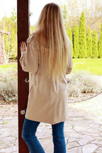 Women's sweatshirt beige casual view