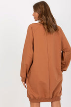 Women's Sweatshirt V-Neck Oversized Longline Embellished Print – Sweatshirt | GUOCALI – view 9