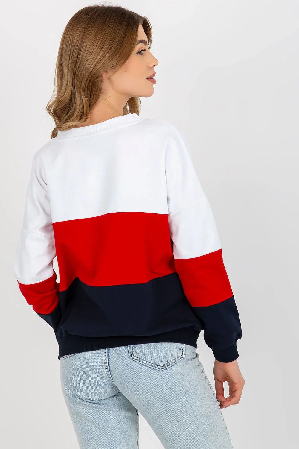 Women's Sweatshirt - V-Neck With Regular Fit - Guocali