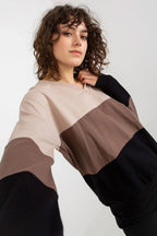 Women's Sweatshirt - V-Neck With Regular Fit - Guocali