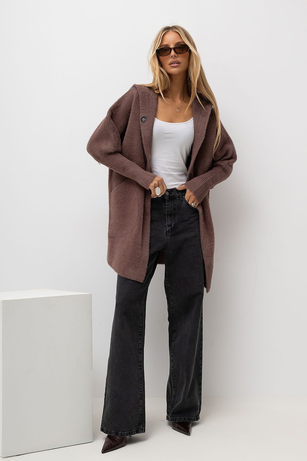 Women's Transitional Casual Coat – Violet – Coat | GUOCALI – view 2