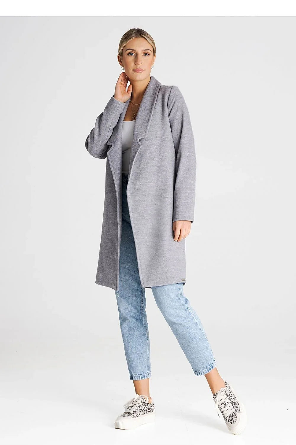 Women's Wrap Coat - With Pockets Minimalist - Guocali
